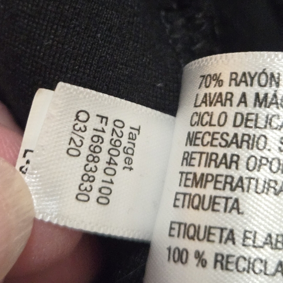 Isabel Maternity Black Leggings, Large, back pockets, EUC - Picture 8 of 8